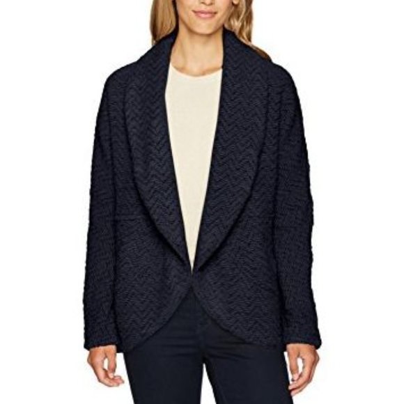 BB Dakota Jackets & Blazers - BB Dakota Women's Johnna Knit Cocoon Jacket Navy